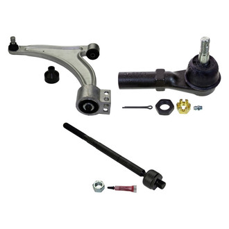 MOOG® - Front Driver Side Lower Control Arm with Ball Joint and Tie Rod End Kit