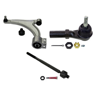 MOOG® - Front Driver Side Lower Control Arm with Ball Joint and Tie Rod End Kit