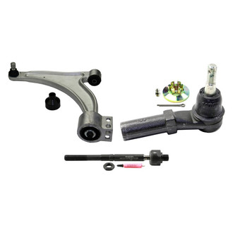 MOOG® - Front Driver Side Lower Control Arm with Ball Joint and Tie Rod End Kit