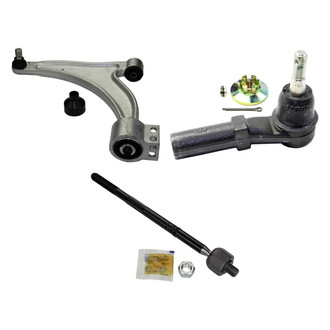 MOOG® - Front Driver Side Lower Control Arm with Ball Joint and Tie Rod End Kit