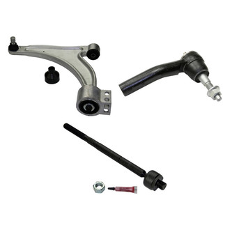MOOG® - Front Driver Side Lower Control Arm with Ball Joint and Tie Rod End Kit