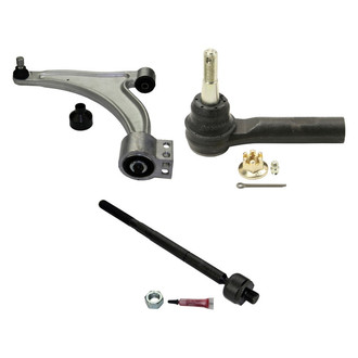 MOOG® - Front Driver Side Lower Control Arm with Ball Joint and Tie Rod End Kit