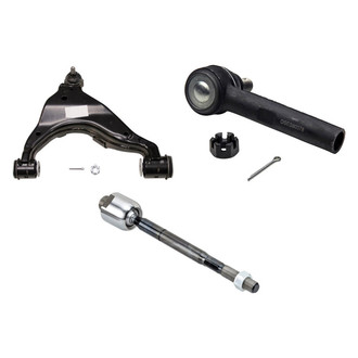 MOOG® - Front Driver Side Lower Control Arm with Ball Joint and Tie Rod End Kit