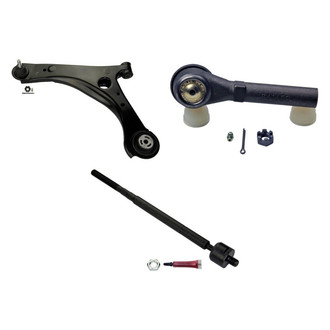 MOOG® - Front Driver Side Lower Control Arm with Ball Joint and Tie Rod End Kit