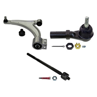 MOOG® - Front Driver Side Lower Control Arm with Ball Joint and Tie Rod End Kit