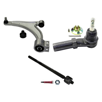MOOG® - Front Driver Side Lower Control Arm with Ball Joint and Tie Rod End Kit
