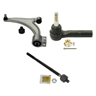 MOOG® - Front Driver Side Lower Control Arm with Ball Joint and Tie Rod End Kit
