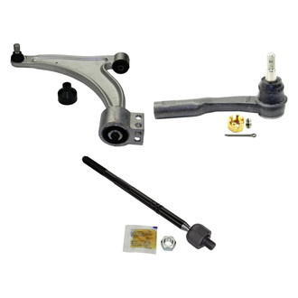 MOOG® - Front Driver Side Lower Control Arm with Ball Joint and Tie Rod End Kit