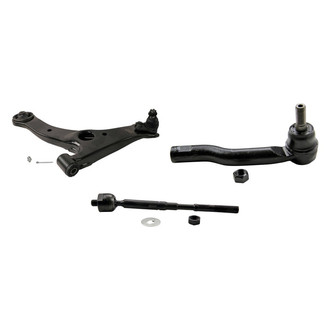 MOOG® - Front Driver Side Lower Control Arm with Ball Joint and Tie Rod End Kit