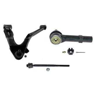 MOOG® - Front Driver Side Lower Control Arm with Ball Joint and Tie Rod End Kit