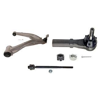 MOOG® - Front Driver Side Lower Control Arm with Ball Joint and Tie Rod End Kit