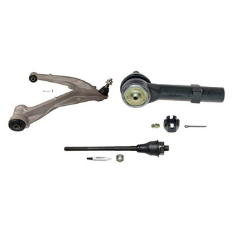 MOOG® - Front Driver Side Lower Control Arm with Ball Joint and Tie Rod End Kit