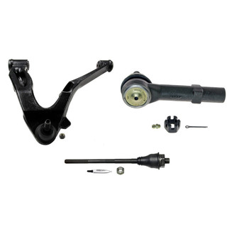 MOOG® - Front Driver Side Lower Control Arm with Ball Joint and Tie Rod End Kit