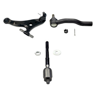 MOOG® - Front Driver Side Lower Control Arm with Ball Joint and Tie Rod End Kit