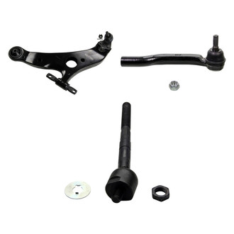 MOOG® - Front Driver Side Lower Control Arm with Ball Joint and Tie Rod End Kit