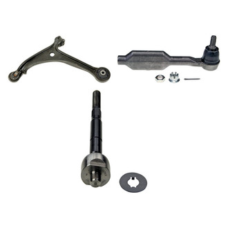 MOOG® - Front Driver Side Lower Control Arm with Ball Joint and Tie Rod End Kit