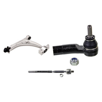 MOOG® - Front Driver Side Lower Control Arm with Ball Joint and Tie Rod End Kit