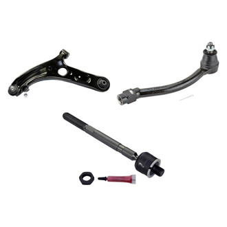 MOOG® - Front Driver Side Lower Control Arm with Ball Joint and Tie Rod End Kit