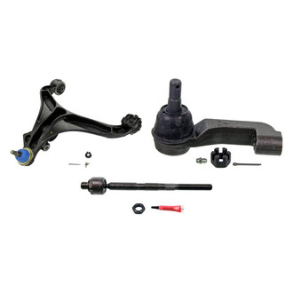 MOOG® - Front Driver Side Lower Control Arm with Ball Joint and Tie Rod End Kit
