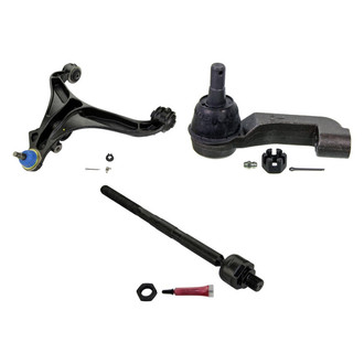 MOOG® - Front Driver Side Lower Control Arm with Ball Joint and Tie Rod End Kit