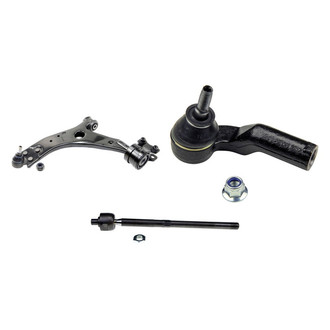 MOOG® - Front Driver Side Lower Control Arm with Ball Joint and Tie Rod End Kit