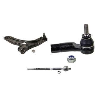 MOOG® - Front Driver Side Lower Control Arm with Ball Joint and Tie Rod End Kit