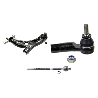MOOG® - Front Driver Side Lower Control Arm with Ball Joint and Tie Rod End Kit