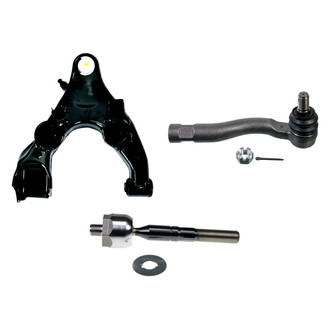 MOOG® - Front Driver Side Lower Control Arm with Ball Joint and Tie Rod End Kit