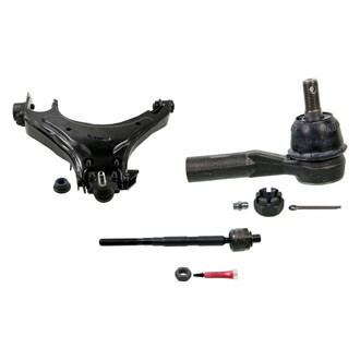 MOOG® - Front Driver Side Lower Control Arm with Ball Joint and Tie Rod End Kit