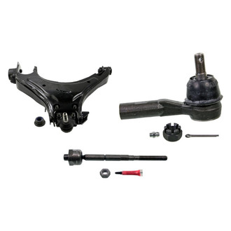 MOOG® - Front Driver Side Lower Control Arm with Ball Joint and Tie Rod End Kit