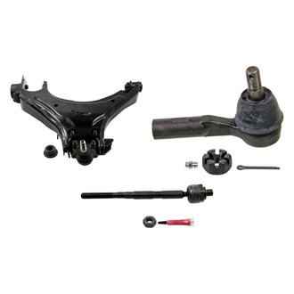 MOOG® - Front Driver Side Lower Control Arm with Ball Joint and Tie Rod End Kit