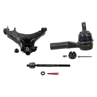 MOOG® - Front Driver Side Lower Control Arm with Ball Joint and Tie Rod End Kit