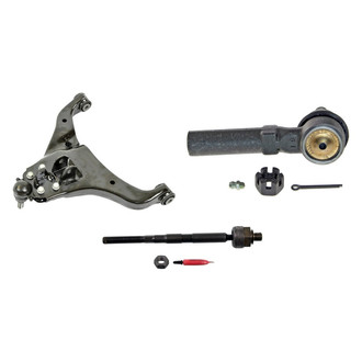 MOOG® - Front Driver Side Lower Control Arm with Ball Joint and Tie Rod End Kit