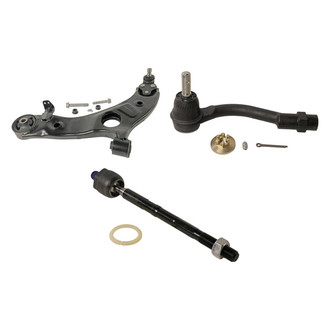 MOOG® - Front Driver Side Lower Control Arm with Ball Joint and Tie Rod End Kit