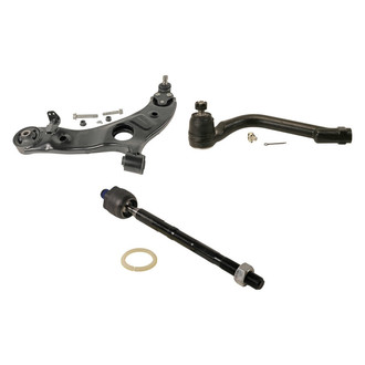 MOOG® - Front Driver Side Lower Control Arm with Ball Joint and Tie Rod End Kit