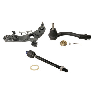 MOOG® - Front Driver Side Lower Control Arm with Ball Joint and Tie Rod End Kit