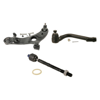 MOOG® - Front Driver Side Lower Control Arm with Ball Joint and Tie Rod End Kit