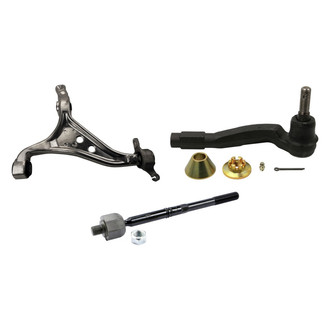 MOOG® - Front Driver Side Lower Control Arm with Ball Joint and Tie Rod End Kit