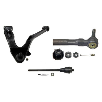 MOOG® - Front Driver Side Lower Control Arm with Ball Joint and Tie Rod End Kit