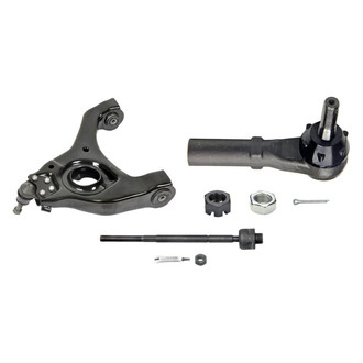 MOOG® - Front Driver Side Lower Control Arm with Ball Joint and Tie Rod End Kit