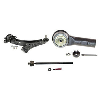 MOOG® - Front Driver Side Lower Control Arm with Ball Joint and Tie Rod End Kit