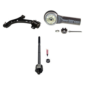 MOOG® - Front Driver Side Lower Control Arm with Ball Joint and Tie Rod End Kit