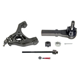 MOOG® - Front Driver Side Lower Control Arm with Ball Joint and Tie Rod End Kit