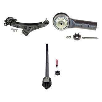 MOOG® - Front Driver Side Lower Control Arm with Ball Joint and Tie Rod End Kit