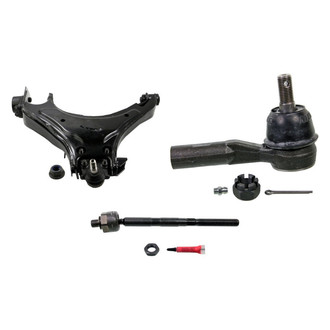 MOOG® - Front Driver Side Lower Control Arm with Ball Joint and Tie Rod End Kit