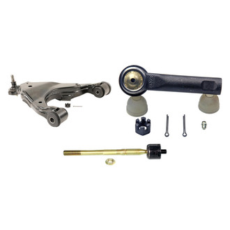MOOG® - Front Driver Side Lower Control Arm with Ball Joint and Tie Rod End Kit