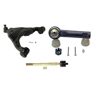 MOOG® - Front Driver Side Lower Control Arm with Ball Joint and Tie Rod End Kit