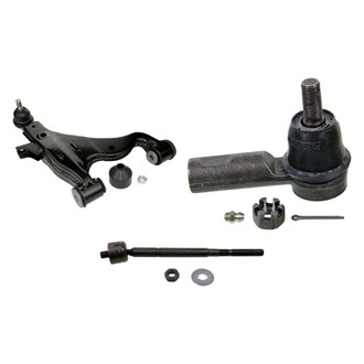 MOOG® - Front Driver Side Lower Control Arm with Ball Joint and Tie Rod End Kit