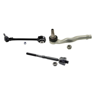 MOOG® - Front Driver Side Lower Control Arm with Ball Joint and Tie Rod End Kit