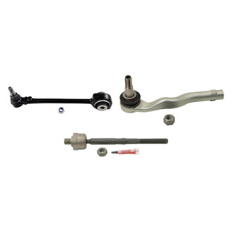 MOOG® - Front Driver Side Lower Control Arm with Ball Joint and Tie Rod End Kit